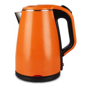 Orange-stainless-steel-automatic-power-off-boil-water-double-anti-scald-electric-kettle